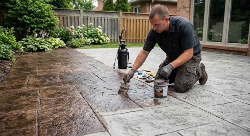 Concrete Deck Staining Service